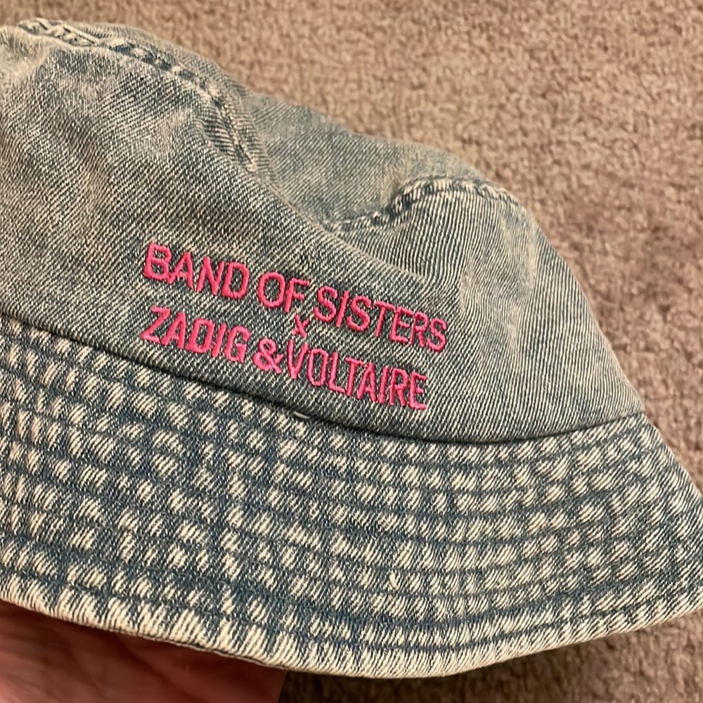 Zadig and Voltaire Denim Bucket Hat NWT - Picture 2 of 5